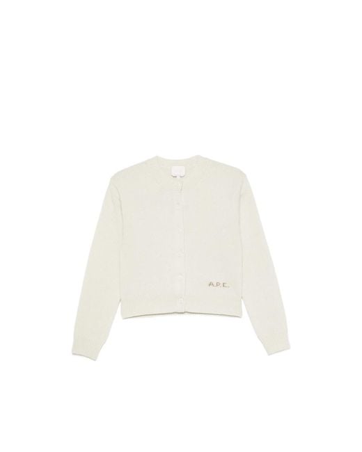 A.P.C. White Neutrals Knitwear