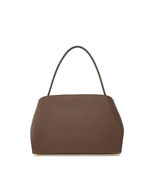 Ferragamo Brown Small Hug Soft Shoulder Bag