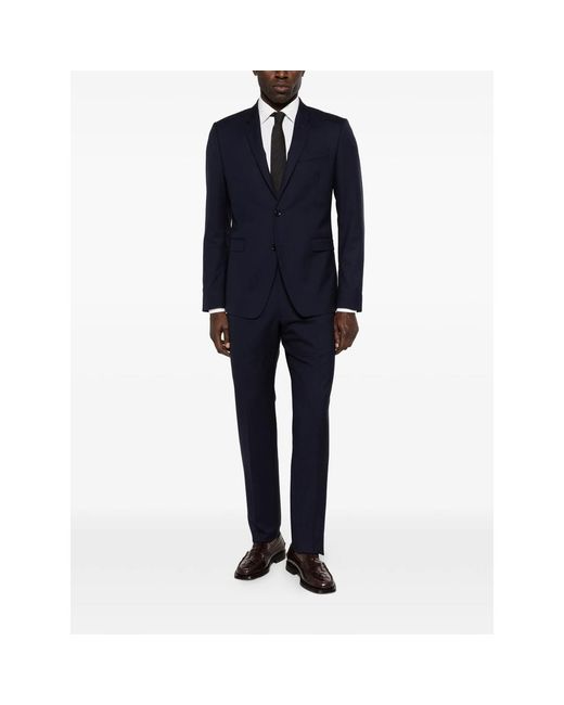 Reveres 1949 Blue Virgin Wool Suit for men