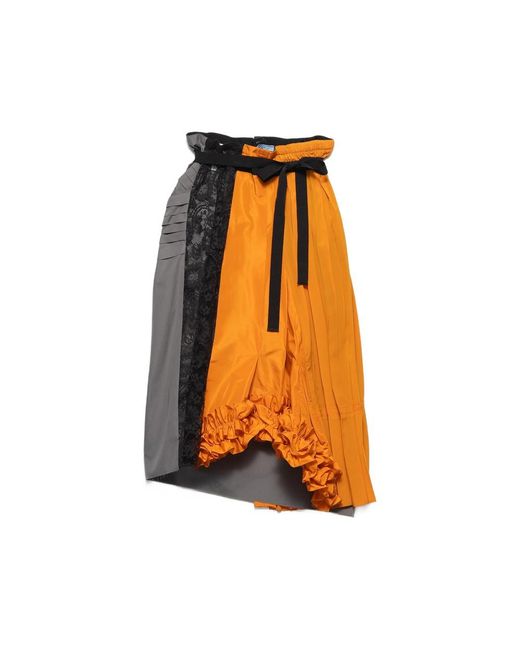 Prada Orange Skirts