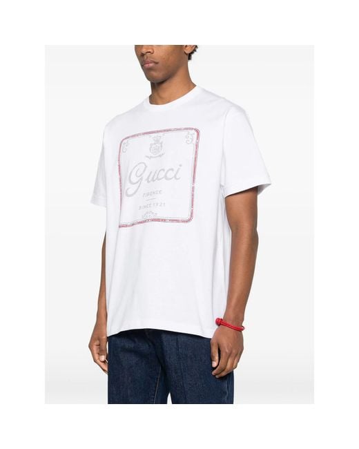 Gucci White T-Shirts & Vests for men
