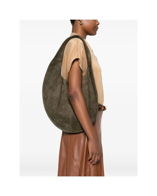 Maeden Green Market Suede Tote Bag