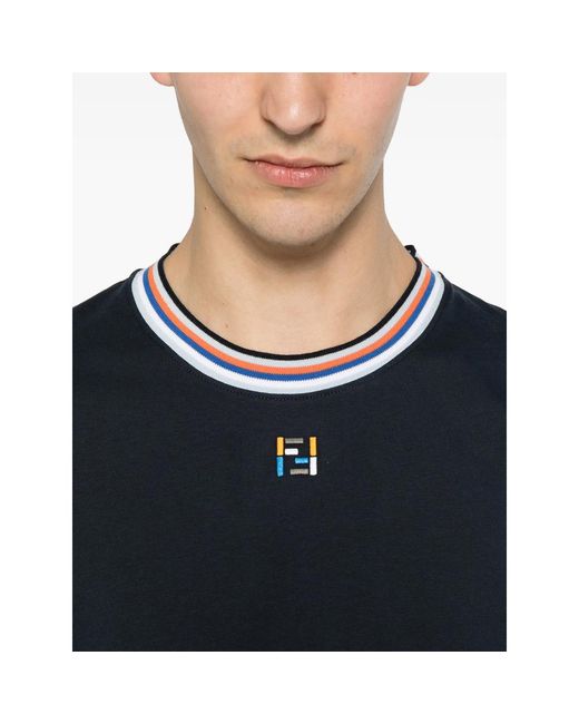 Fendi Blue T-Shirts & Vests for men