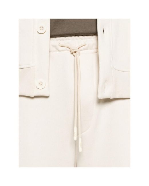 Woc White Cajamarca Drawstring Track Pants for men
