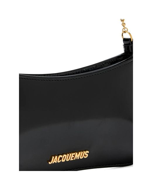 Jacquemus Black Small Biso Chaine Leather Shoulder Bag