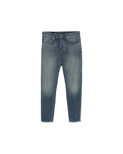 Dondup Blue Button-Fastening Jeans for men