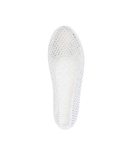 Ancient Greek Sandals White Ballerina Shoes Transparent Jelly