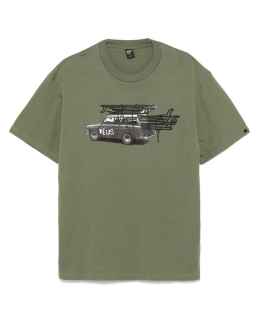 Deus Ex Machina Green Surwagon T-Shirt for men