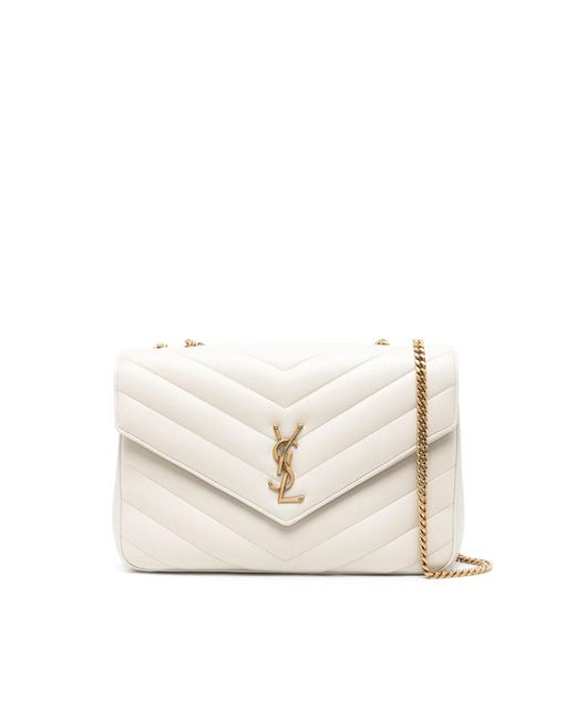 Saint Laurent Natural Neutrals Shoulder Bags