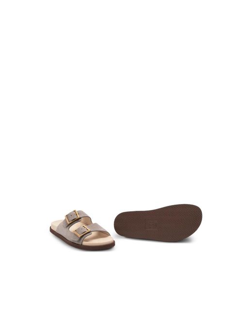 Brunello Cucinelli Brown Sandals for men