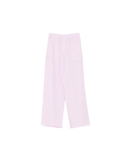 Riviera Pink Elasticated-Waistband Pants