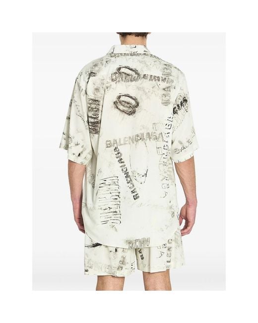 Balenciaga Natural Neutrals Shirts for men