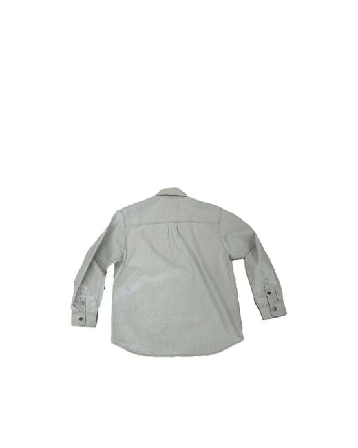 Carhartt Gray Shirt Striped Cotton for men
