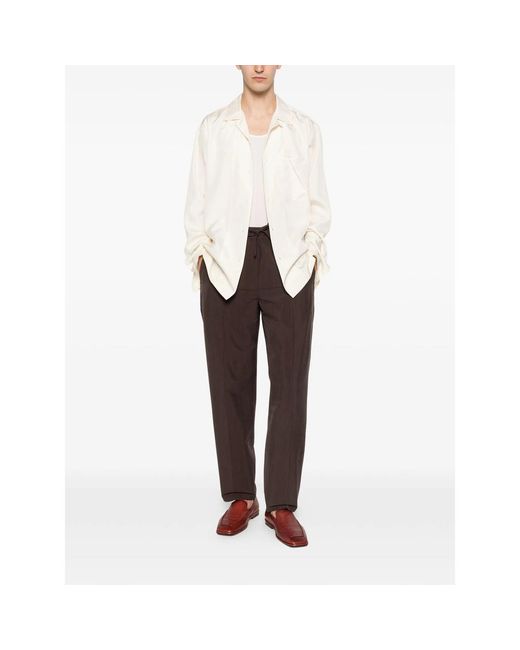Umit Benan White Pocket Shirt for men