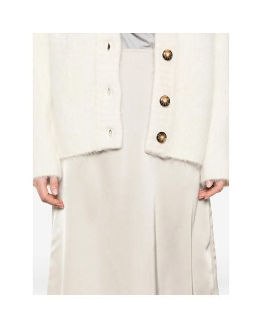 Calvin Klein Natural A-Line Skirt With Zip Fastening