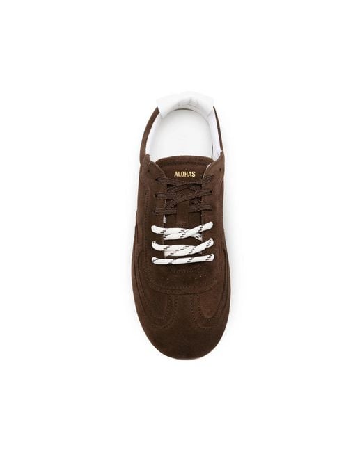 Alohas Brown Tb24 Panelled Sneakers