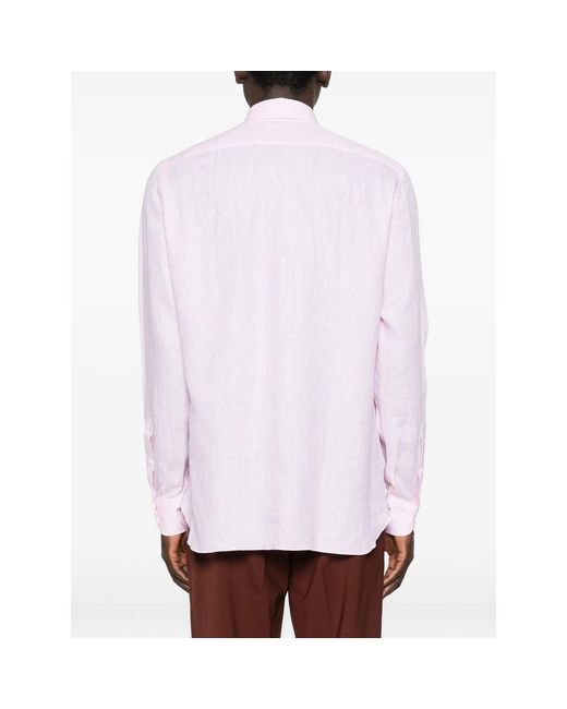 Isaia Pink Shirts for men