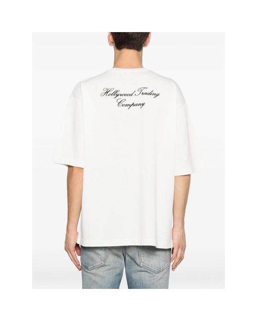 HTC White Studded-Embellishment T-Shirt for men