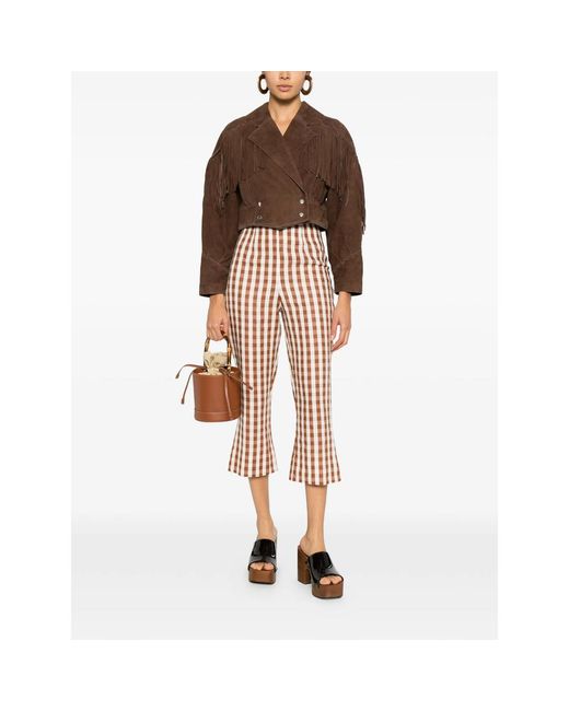 Rixo Brown Leather Outerwear