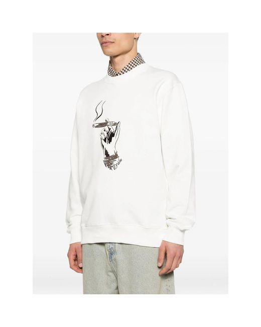 Drole de Monsieur White Cuba Sweatshirt for men
