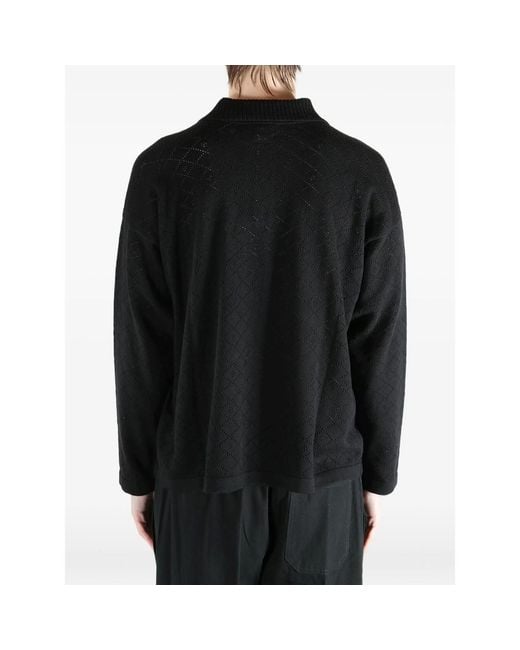 Bode Black Polo Shirts for men