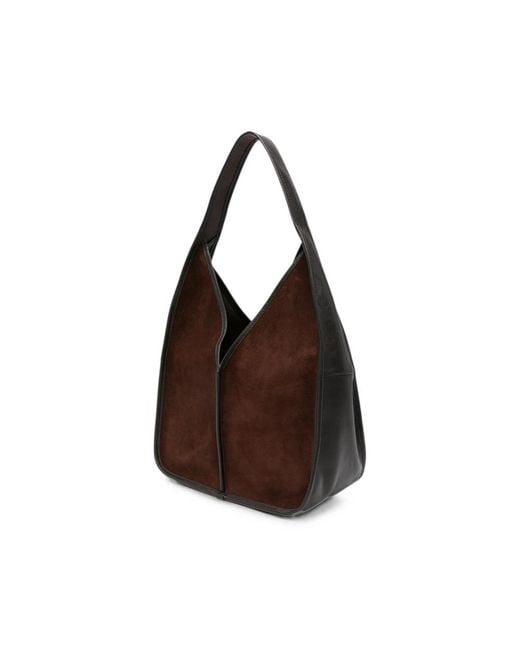 Hereu Brown Calella Suede Shoulder Bag