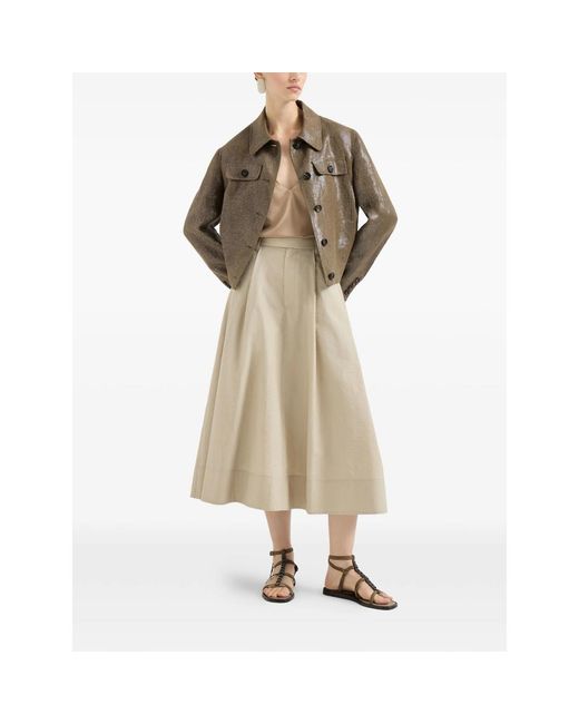 Brunello Cucinelli Natural Neutrals Skirts