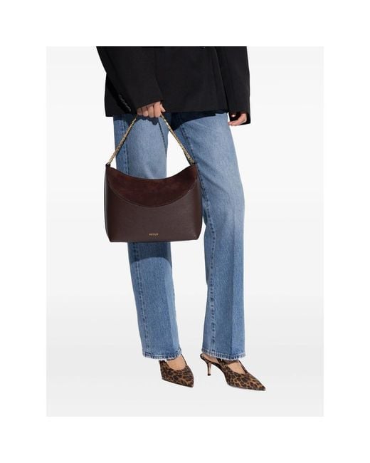Neous Brown Tote Bag Pavo West Suede