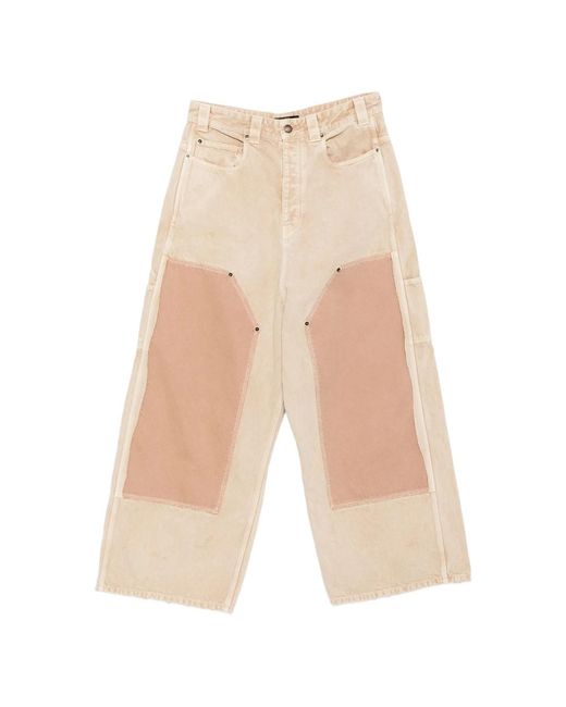 Balenciaga Natural Neutrals Trousers for men