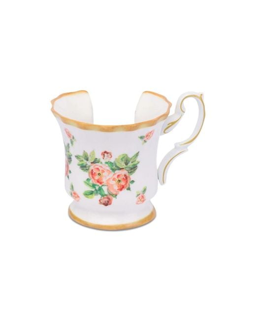 Moschino White Teacup-Shaped Bracelet