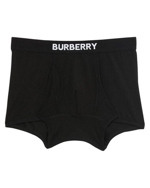 Burberry Black Cotton Boxer Shorts for men
