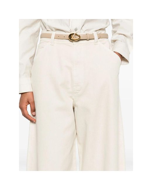 Lemaire White Utility-Pocket Jeans
