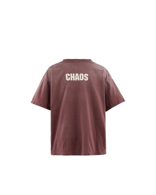 SAINT Mxxxxxx Purple Logo-Print T-Shirt for men