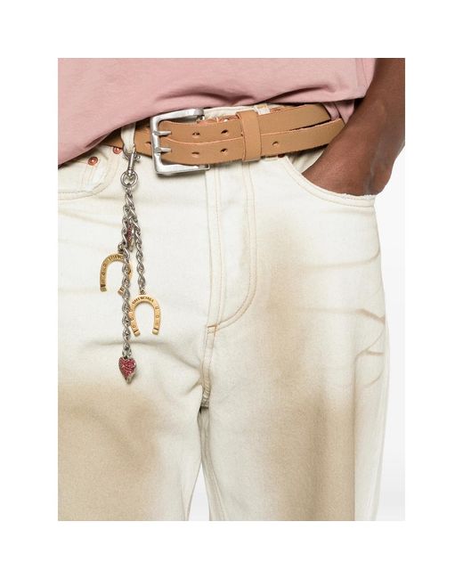 Magliano White Flattone Faded-Effect Jeans for men
