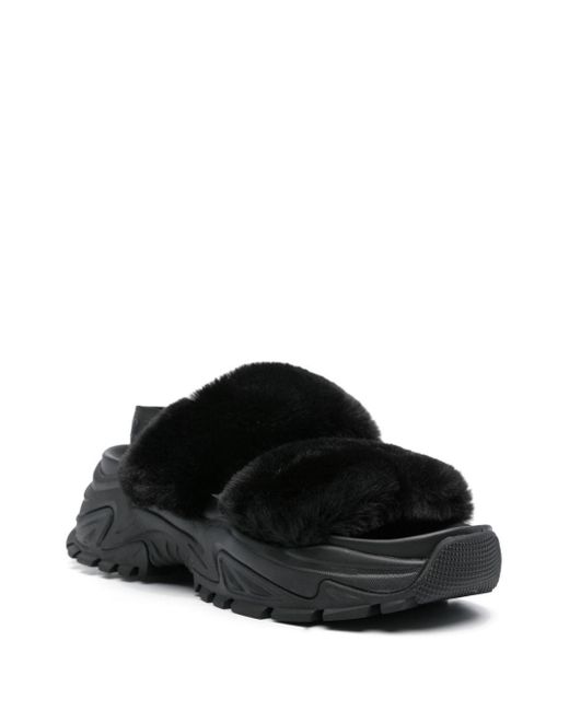 Versace Black Hiker Slingback Sandals