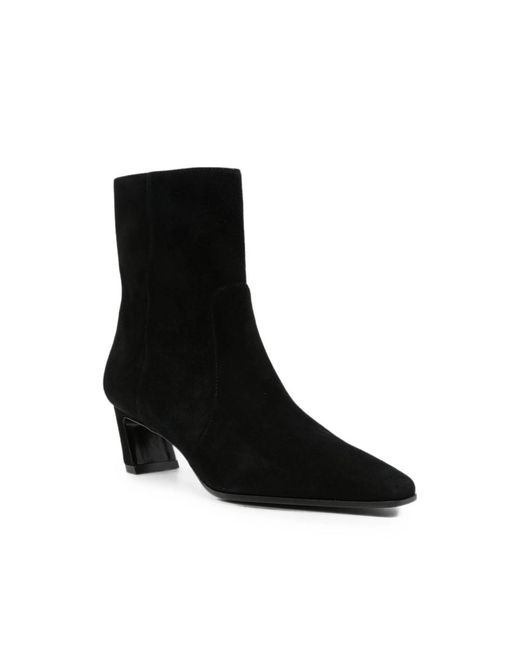 Stuart Weitzman Black Suede Ankle Boots