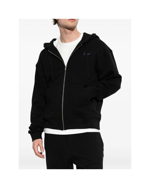 KENZO Black Hooded Sweatshirt for men
