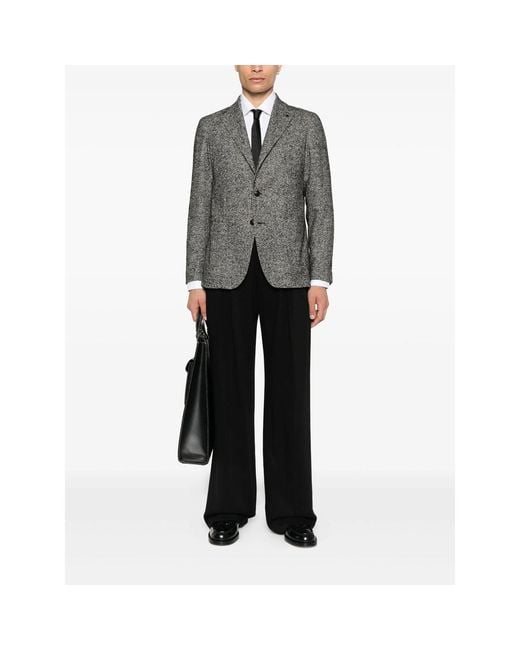 Mazzarelli White Long-Sleeve Button-Up Shirt for men
