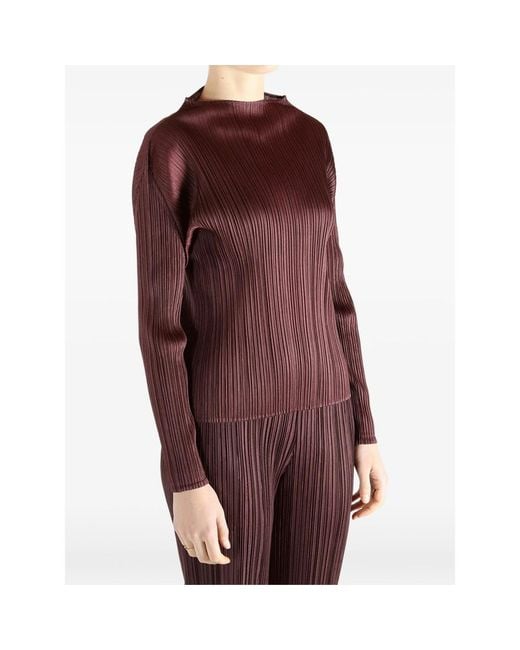 Pleats Please Issey Miyake Purple Top _Pl