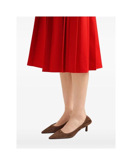 Prada Red Skirts