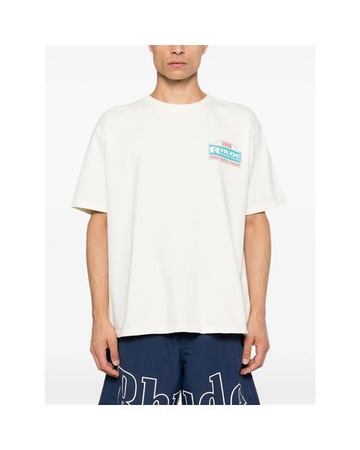 R H U D E © White T-Shirts & Vests for men