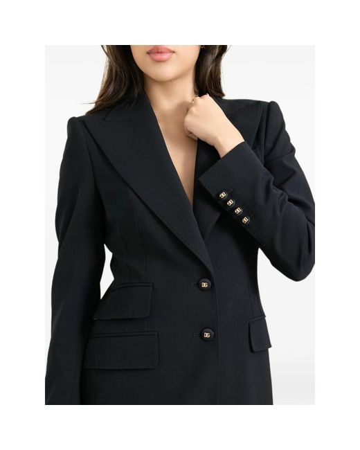 Dolce & Gabbana Black Blazer Satin Lining