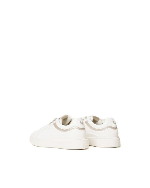 Twinset White Leather Sneakers