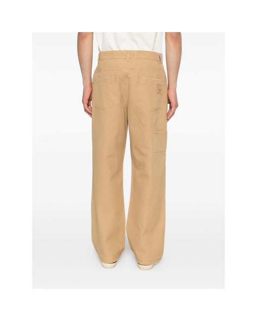 Represent White Studded Panel Trousers for men