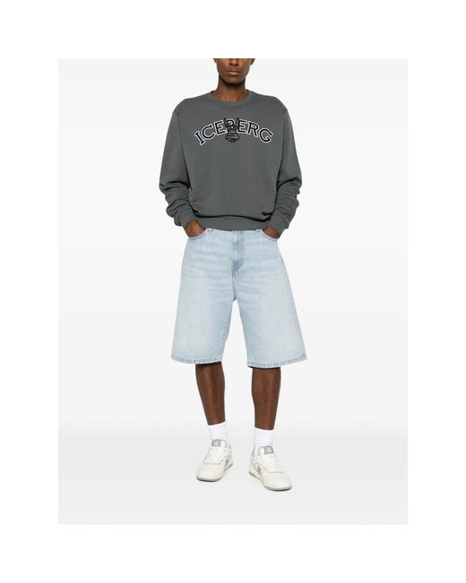 Iceberg Gray Sweaters And Knitwear for men