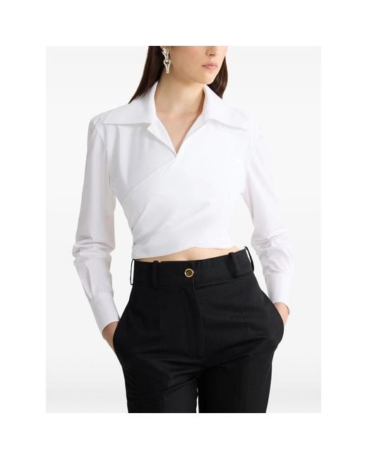 Patou White Blouse Cotton