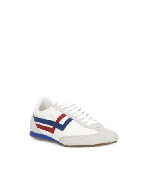 Pro Keds White Racer 77 Stripe Sneakers for men