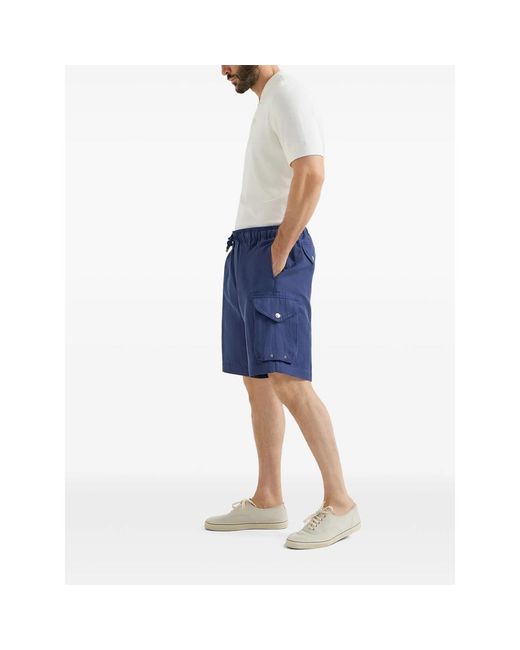 Brunello Cucinelli Blue Shorts for men