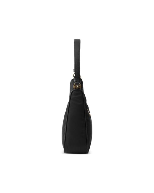 Prada Black Re-Edition 2005 Re-Nylon And Saffiano Mini Bag