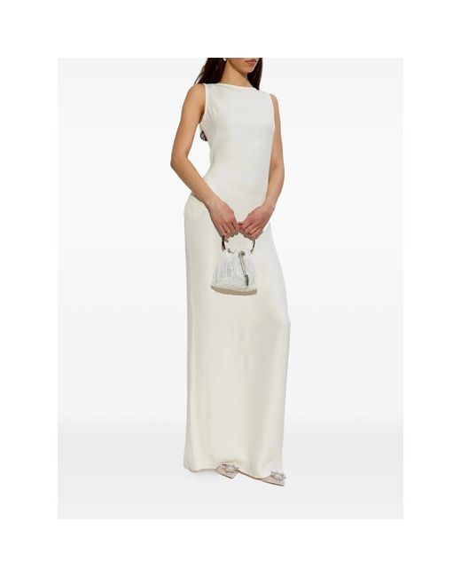 AMINA MUADDI White Slingback Pumps Begum Mesh